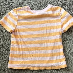 Old Navy Kids Tee in Orange and White Stripes